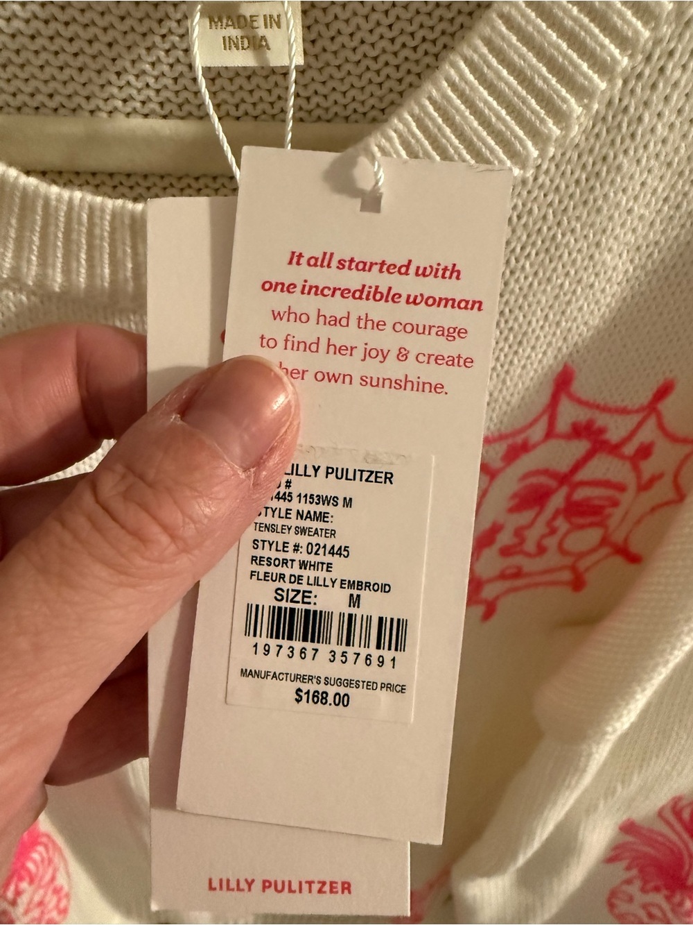 Lilly Pulitzer Tensley Embroidered Sweater - Picture 5 of 5